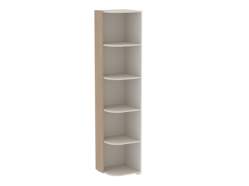 Полка угловая, Каспер (424*408*2002) Кашемир (СБК) в Сухом Логу - suhoj-log.mebel-e96.ru
