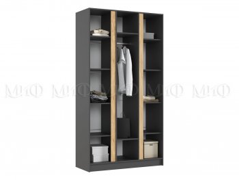 Шкаф 1200 мм 3-х ств. Келвин графит  (Миф) в Сухом Логу - suhoj-log.mebel-e96.ru