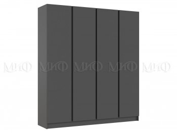 Шкаф 2000 мм 4-х ств. Келвин графит  (Миф) в Сухом Логу - suhoj-log.mebel-e96.ru