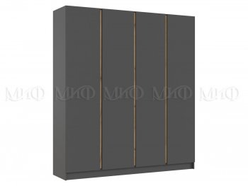 Шкаф 2000 мм 4-х ств. Келвин графит  (Миф) в Сухом Логу - suhoj-log.mebel-e96.ru