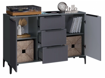 Комод Кимберли графит (Handis) в Сухом Логу - suhoj-log.mebel-e96.ru