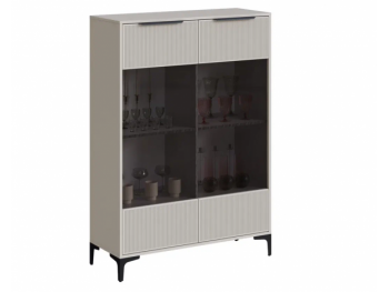 Шкаф со стеклом Кимберли кашемир (Handis) в Сухом Логу - suhoj-log.mebel-e96.ru