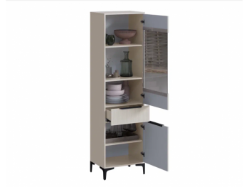 Пенал 550 мм со стеклом Кимберли кашемир (Handis) в Сухом Логу - suhoj-log.mebel-e96.ru