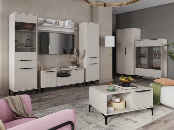 Стенка Кимберли кашемир, модульная (Handis) в Сухом Логу - suhoj-log.mebel-e96.ru