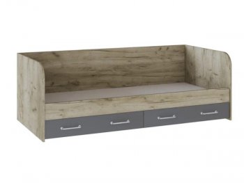 Кровать с ящиками Колибри Лофт дуб серый (Текс) в Сухом Логу - suhoj-log.mebel-e96.ru