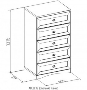 Комод 12 Адель в Сухом Логу - suhoj-log.mebel-e96.ru
