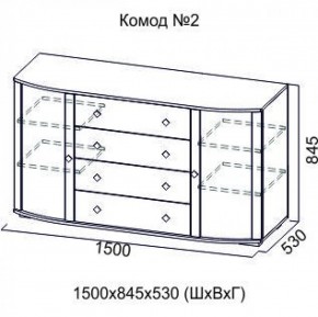 Комод №2 (1500) SV-Мебель в Сухом Логу - suhoj-log.mebel-e96.ru