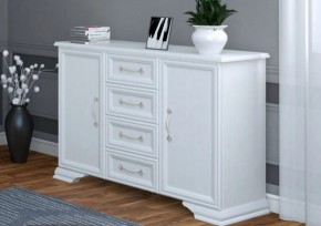 Комод 4ящ.+2дв. ГРАЦИЯ (лак) Белый (БМ) в Сухом Логу - suhoj-log.mebel-e96.ru