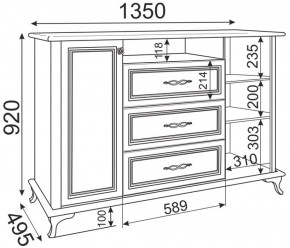 Комод М03 Скарлетт (Риннер) в Сухом Логу - suhoj-log.mebel-e96.ru