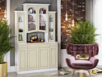 Буфет Констанция 4-х створчатый Фисташковый (Миф) в Сухом Логу - suhoj-log.mebel-e96.ru