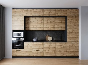 Кухонный гарнитур Крафт 3400 мм (Санвут) в Сухом Логу - suhoj-log.mebel-e96.ru