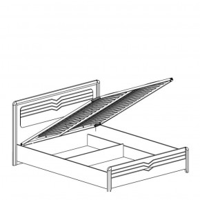 Кровать 1600 с подъемным механизмом Фьорд 156 (Яна) в Сухом Логу - suhoj-log.mebel-e96.ru