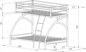 Кровать 2-х ярусная Виньола-2 (900/1200*1900) в Сухом Логу - suhoj-log.mebel-e96.ru