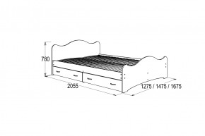 Кровать-7 двойная с 2-мя ящиками (1200*2000) в Сухом Логу - suhoj-log.mebel-e96.ru