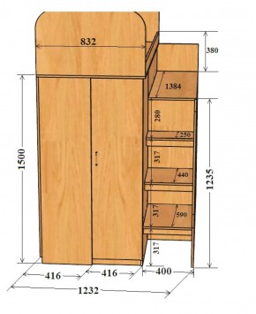 Кровать-чердак Аракс в Сухом Логу - suhoj-log.mebel-e96.ru