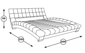 Кровать интерьерная Оливия 1600 (серый) (НиК) в Сухом Логу - suhoj-log.mebel-e96.ru