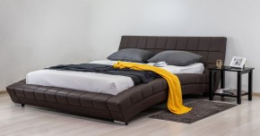 Кровать двуспальная Оливия 1600 (темно-коричневый) (НиК) в Сухом Логу - suhoj-log.mebel-e96.ru