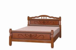 Кровать из массива Карина-5 Орех (БМ) в Сухом Логу - suhoj-log.mebel-e96.ru