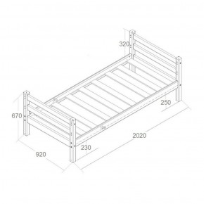 Кровать одноярусная Сонечка (800*1900) модульная в Сухом Логу - suhoj-log.mebel-e96.ru