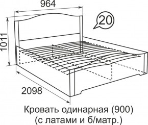 Кровать с латами Виктория 1800*2000 в Сухом Логу - suhoj-log.mebel-e96.ru