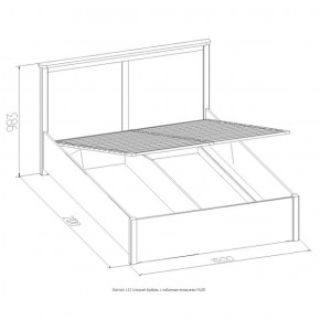 Кровать Шерлок с ПМ 1400 орех 1400*2000 в Сухом Логу - suhoj-log.mebel-e96.ru