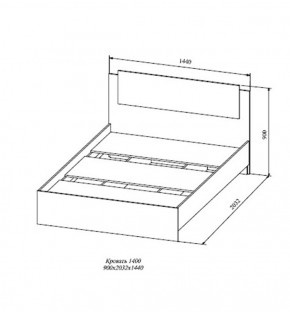 Кровать Софи СКР1400.1 (ДСВ) в Сухом Логу - suhoj-log.mebel-e96.ru