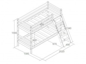 Кровать Сонечка 2-х ярусная (модульная) в Сухом Логу - suhoj-log.mebel-e96.ru