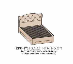 Кровать ЭЙМИ с подъемным механизмом КРП-1701 Бодега белая/патина серебро (1200х2000) в Сухом Логу - suhoj-log.mebel-e96.ru | фото