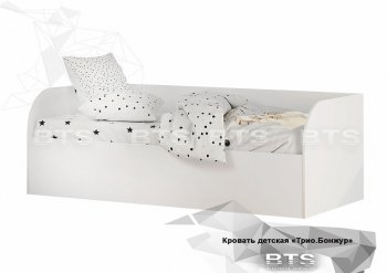 Кровать детская с подъемным механизмом Трио КРП-01 Белый (БТС) в Сухом Логу - suhoj-log.mebel-e96.ru