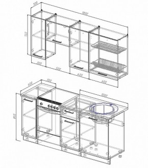 Кухонный гарнитур Жемчуг 1800 в Сухом Логу - suhoj-log.mebel-e96.ru