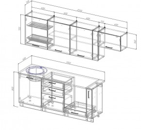 Кухонный гарнитур Лада 2550 в Сухом Логу - suhoj-log.mebel-e96.ru