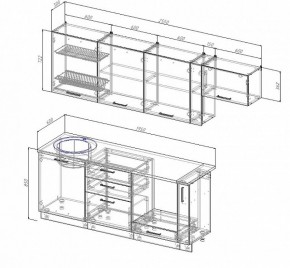 Кухонный гарнитур Лофт 2550 в Сухом Логу - suhoj-log.mebel-e96.ru