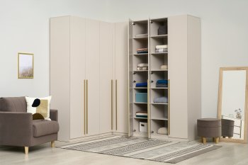 Гардеробная/шкаф 2200*1706 мм Ларго №3 Кашемир (Миф) в Сухом Логу - suhoj-log.mebel-e96.ru