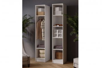 Пенал 400 мм Ларс белый/ателье свет. (Микон) в Сухом Логу - suhoj-log.mebel-e96.ru