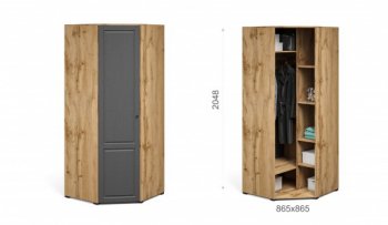 Шкаф угловой Лацио графит (Имп) в Сухом Логу - suhoj-log.mebel-e96.ru