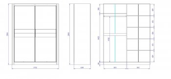 Шкаф-купе 1750 мм 2-х дверный Лацио (СБК) в Сухом Логу - suhoj-log.mebel-e96.ru