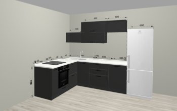 Угловой кухонный гарнитур Санвут 1516х2100 мм в Сухом Логу - suhoj-log.mebel-e96.ru