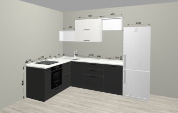 Угловой кухонный гарнитур Санвут 1516х2100 мм в Сухом Логу - suhoj-log.mebel-e96.ru