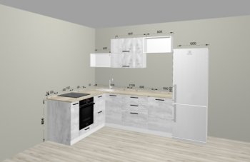 Угловой кухонный гарнитур Санвут 1516х2100 мм в Сухом Логу - suhoj-log.mebel-e96.ru