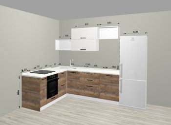 Угловой кухонный гарнитур Санвут 1516х2100 мм в Сухом Логу - suhoj-log.mebel-e96.ru