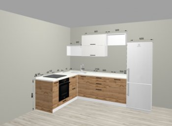 Угловой кухонный гарнитур Санвут 1516х2100 мм в Сухом Логу - suhoj-log.mebel-e96.ru