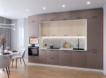 Кухонный гарнитур Латте 3400 мм (Санвут) в Сухом Логу - suhoj-log.mebel-e96.ru