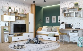 Набор детской мебели Лайт, модульный комп.2 (Гор) в Сухом Логу - suhoj-log.mebel-e96.ru
