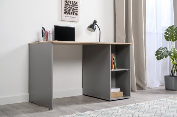 Стол письменный Лайт 12.163. серый (Моби) в Сухом Логу - suhoj-log.mebel-e96.ru