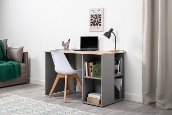 Стол письменный Лайт 12.163. серый (Моби) в Сухом Логу - suhoj-log.mebel-e96.ru