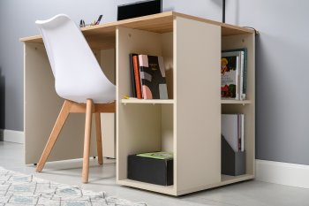 Стол письменный Лайт 12.163. сатин (Моби) в Сухом Логу - suhoj-log.mebel-e96.ru