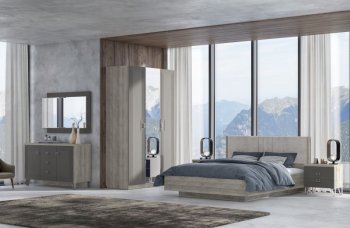 Спальный гарнитур Лежер модульный, холст вулканический (СанТан) в Сухом Логу - suhoj-log.mebel-e96.ru