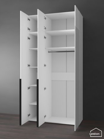 Шкаф с антресолью 1200 мм Linnea MHR-3A-1 2450х1200х510 (Белый-М 11.1.2) в Сухом Логу - suhoj-log.mebel-e96.ru