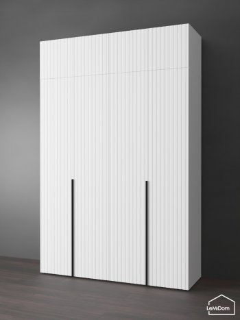 Шкаф с антресолью 1600 мм Linnea MHR-4A-1 2450х1600х510 (Белый-М 11.1.1) в Сухом Логу - suhoj-log.mebel-e96.ru