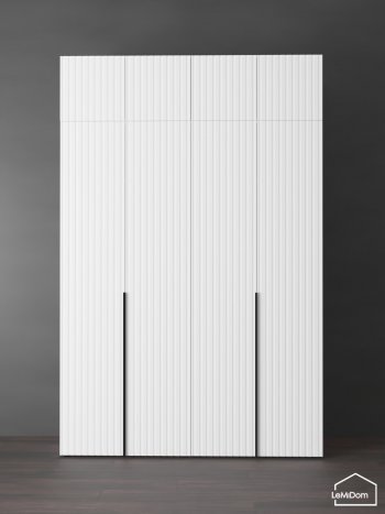 Шкаф с антресолью 1600 мм Linnea MHR-4A-2 2450х1600х510 (Белый-М 11.1.2) в Сухом Логу - suhoj-log.mebel-e96.ru